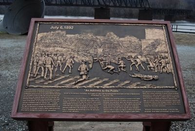 Homestead Strike Plaque image. Click for full size.