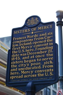 Sisters Of Mercy Marker. Click for full size. Sisters Of Mercy Marker image. Click for full size.