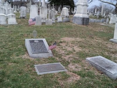 Marker in Laurel Hill Cemetery image. Click for full size.