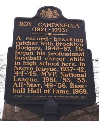 Roy Campanella Marker image. Click for full size.