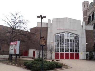 Marker at Simon Gratz High School image. Click for full size.