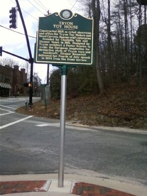 Tryon Toy House Marker image. Click for full size.