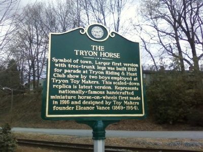 The Tryon Horse Marker image. Click for full size.