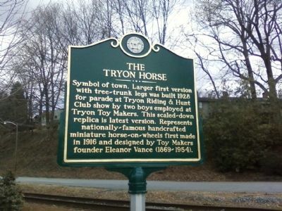 The Tryon Horse Marker. Click for full size. The Tryon Horse Marker image. Click for full size.