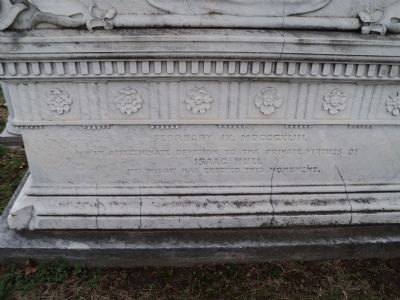 Back of Commodore Isaac Hull Monument image. Click for full size.