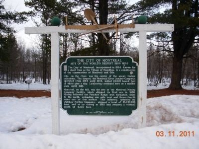 The City of Montreal Marker. Click for full size. The City of Montreal Marker image. Click for full size.