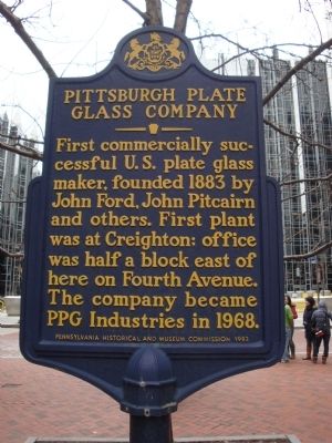Pittsburgh Plate Glass Company Marker image. Click for full size.