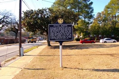Hutto School Marker (Side 1) image. Click for full size.