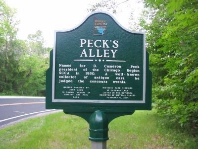 Peck's Alley Marker. Click for full size. Peck's Alley Marker image. Click for full size.