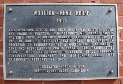 Wootton - Mead House Marker image. Click for full size.