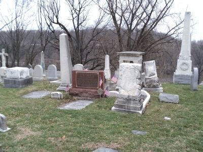 Marker in Laurel Hill Cemetery image. Click for full size.
