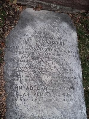 Grave Stone of John Dahlgren image. Click for full size.