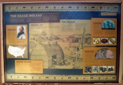The Osage Indians Marker image. Click for full size.