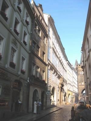 Johannes Kepler house and marker on Karlova Street. Click for full size. Johannes Kepler house and marker on Karlova Street image. Click for full size.