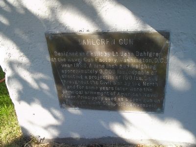 Dahlgren Gun Marker. Click for full size. Dahlgren Gun Marker image. Click for full size.
