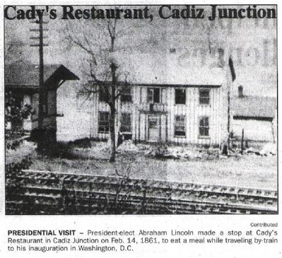 "Cady's Restaurant, Cadiz Junction" image. Click for full size.