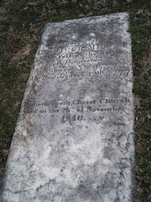 Grave Stone of General Hugh Mercer image. Click for full size.