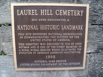 Laurel Hill Cemetery Marker image. Click for full size.
