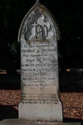 Thomas H. Donlon's Grave. Click for full size. Thomas H. Donlon's Grave image. Click for full size.