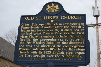 Old St. Luke's Church Marker image. Click for full size.