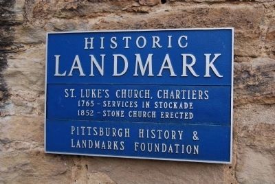 Old St. Luke's Church Historic Landmark Marker image. Click for full size.