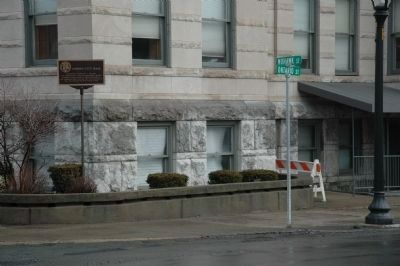Cohoes City Hall Marker - Corner of Mohawk & Ontairo image. Click for full size.