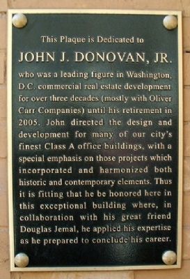 John J. Donovan, Jr. Marker. Click for full size. John J. Donovan, Jr. Marker image. Click for full size.