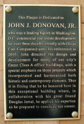 John J. Donovan, Jr. Marker image. Click for full size.