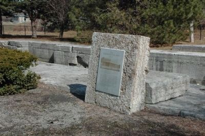 The Weighlock Building Marker with Remains Beyond. Click for full size. The Weighlock Building Marker with Remains Beyond image. Click for full size.