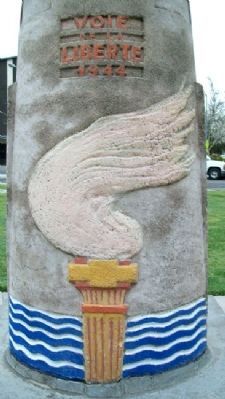 Voie de la Liberte 1944 monument. Click for full size. Voie de la Liberte 1944 monument image. Click for full size.