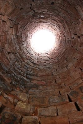 Looking up the stack inside the Cornwall Furnace image. Click for full size.