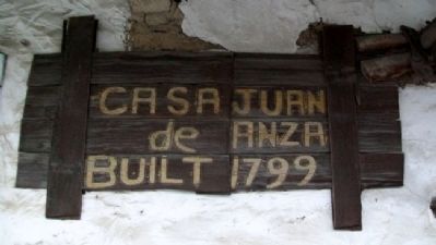 Anza House Sign. Click for full size. Anza House Sign image. Click for full size.