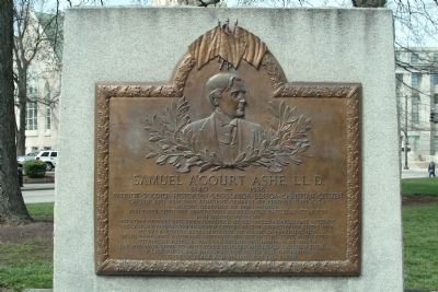 Samuel A'Court Ashe, LL. D. Marker image. Click for full size.