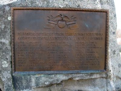 Gaylordsville World War II Monument image. Click for full size.