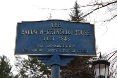 Baldwin-Reynolds House Marker image. Click for full size.