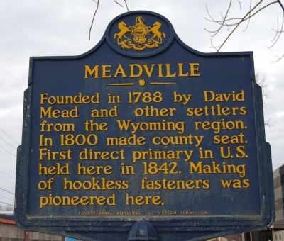 Meadville Marker. Click for full size. Meadville Marker image. Click for full size.