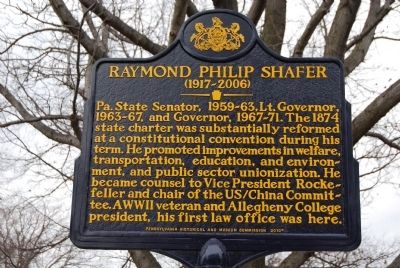 Raymond Philip Shafer Marker image. Click for full size.