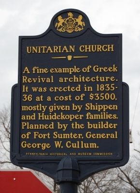 Unitarian Church Marker image. Click for full size.