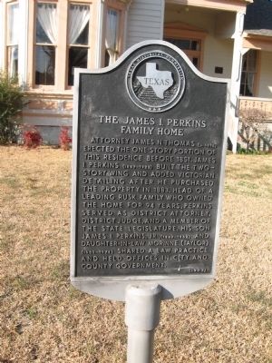 The James I. Perkins Family Home Marker image. Click for full size.