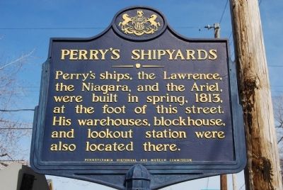 Perry's Shipyards Marker image. Click for full size.