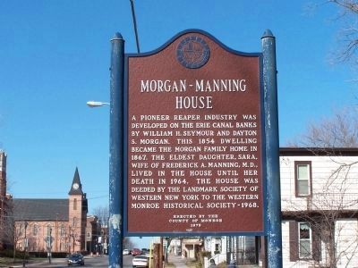 Morgan-Manning House Marker image. Click for full size.