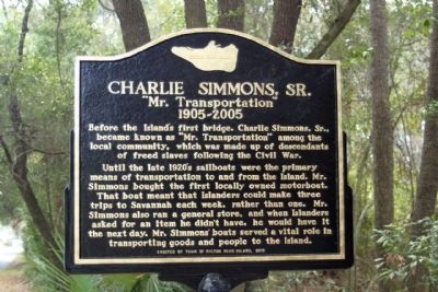 Charlie Simmons, Sr. Marker image. Click for full size.