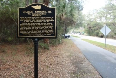 Charlie Simmons, Sr. Marker, Located approx. 500 feet south of William Hilton Parkway US 278 image. Click for full size.