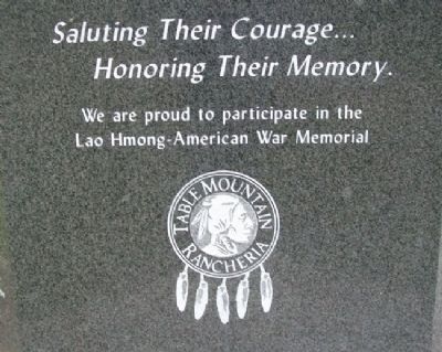 Lao Hmong American War Memorial Salute image. Click for full size.