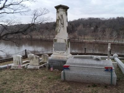 Marker in Laurel Hill Cemetery. Click for full size. Marker in Laurel Hill Cemetery image. Click for full size.
