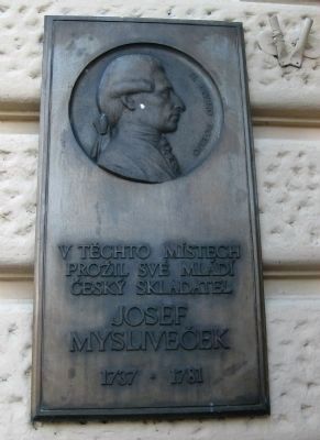 Josef Mysliveček Marker image. Click for full size.