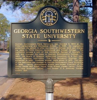 Georgia Southwestern State University Marker image. Click for full size.