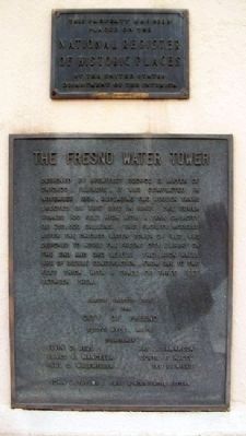 The Fresno Water Tower Marker image. Click for full size.