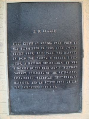B.B. Clarke Marker. Click for full size. B.B. Clarke Marker image. Click for full size.