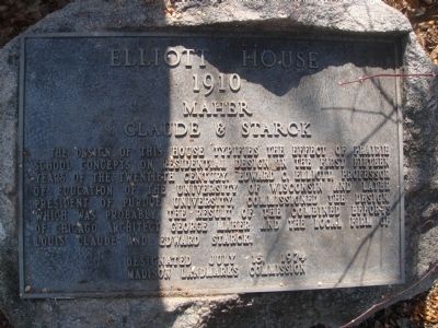 Elliott House Marker. Click for full size. Elliott House Marker image. Click for full size.